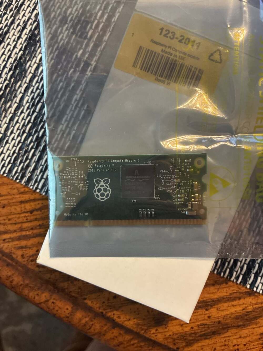 Raspberry Pi Compute Module 3, 1.2GHz Quad Core, 1GB RAM, 4GB eMMC